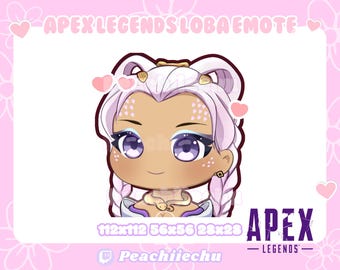 Apex Legends Loba Emote: Lunar Goddess Chibi for Twitch, Discord, Youtube (Digital Download)