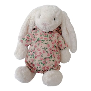 Clothes For Jellycat, Handmade Hoodie For JellyCat, Rose Hoodie For Doll, Bunny Doll For Kids Baby Shower Gift Nursery Decor Gift For Kid /8