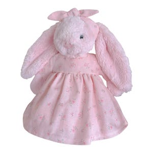 Jellycat Clothes, Rose Dress For Jellycat, Doll Clothes For Jellycat Bunny, Cute Pink Outfit For Jellycat, Birthday Gift  Christmas Gift Kid