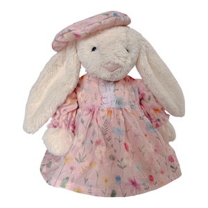 SPECIAL DESIGN Jellycat With Pink Follower Dress Vintage Jellycat Outfit Jellycat Dolls Gift For Girls Christmas Gift For Kids Clothing Doll