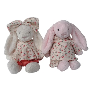 Outfits for Jellycat, Jellycat Clothing, Handmade dress for Jellycat bunnies, Bunny dolls outfits with multiple sizes /1