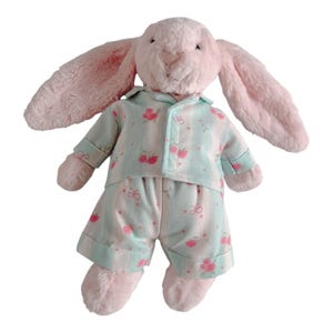 Spring Jellycat Pajamas, Jellycat Clothing, Clothes For Jellycat Bunny, Doll Clothes For Jellycat Bunny, Sleep Toys For Kids,  Jellycat Pjs