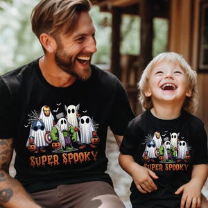 Superheroes Halloween shirt Super Heroes Halloween Ghost Shirt Halloween Cartoon Character Shirt Spooky Season Shirt Retro Halloween Shirt