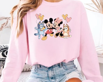 Disney Shirt Blue Dog Mickey And Friends shirt Mickey Mouse Shirt Matching Disney Trip Shirts Blue Dog Shirt Blue dog and Minnie Mouse shirt