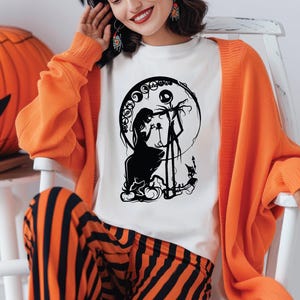 Custom Halloween Jack And Sally shirt Valentine Shirt Girlfriend shirt Gift For Her Jack And Sally Shirt Halloween Nightmare Shirt