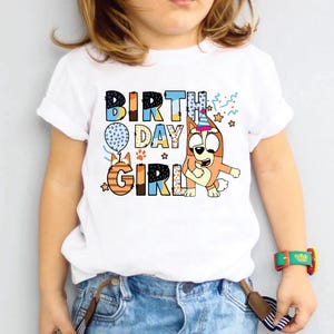 Birthday Girl Shirt Disney Birthday Party Kids Birthday Gift Disneyland Birthday Trip Disneyworld tee Disney Family tee Cartoon birthday tee