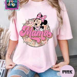 Disney Mama Shirt Minnie Disney Mom tee Minnie Mama Tee Disney Mommy Birthday Shirt Disney Family Trip Tee gift for mothers day cute mom tee