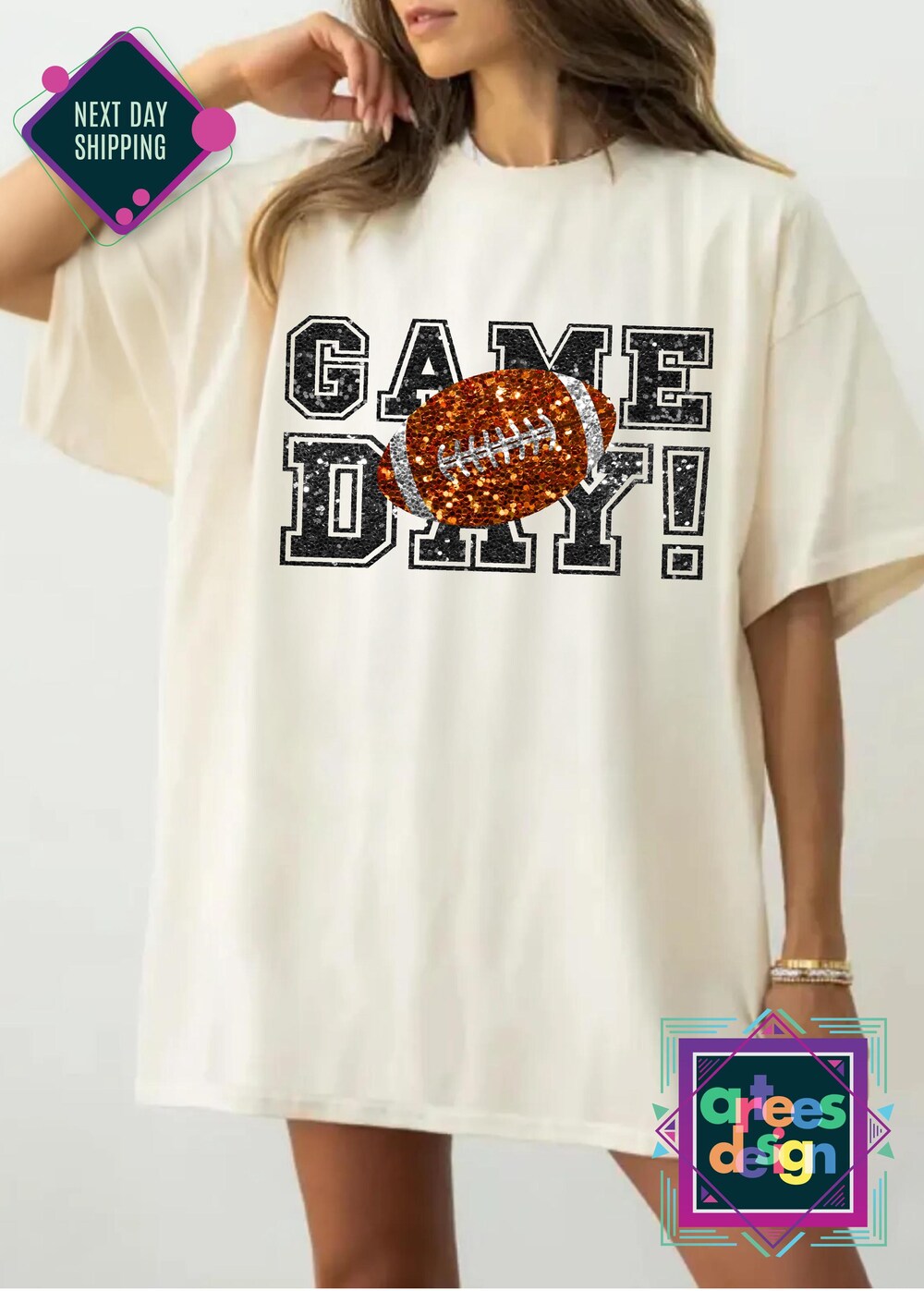 Comfort Colors Game Day Shirt Football Game Day Cute Shirt Football Lover Gift American Football Game Day Tee Football Tee Football Fan Tee Fashion24Hs