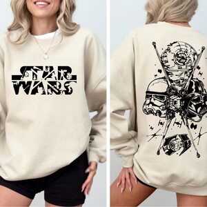 Starswars Sweatshirt family Starswars Sweatshirt Starswars Characters Sweatshirt Galaxy's Edge sweater Starswars Two Sided sweatshirt