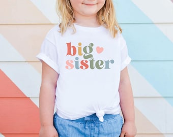 Big Sister Toddler Shirt Cute Announcement Kids Shirt Big Sister Gift Big Sister To Be Pregnancy Reveal Shirt Big Sister Tee Big Sis Top