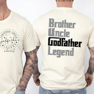 Custom Gift Shirt For Dad Personalized Godfather shirt Cute Father&#39;s Day Gift Fathers Day shirt Funny Shirts For Dad Gift Shirt for Father