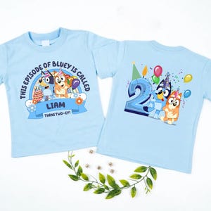 Blue Custom Name Birthday Shirt Custom Birthday Shirt Birthday Gift Kids Birthday Boy Shirt Gift For Him Blue Birthday Boy Shirt