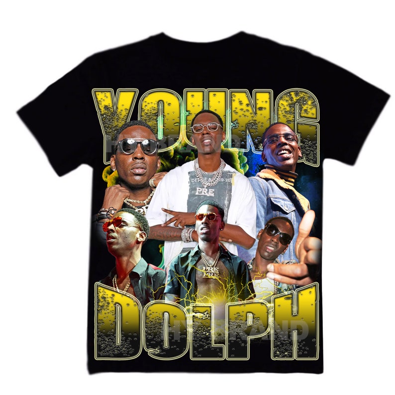 Young Dolph PNG T-shirt|rap Tee Jumbo Graphic Print Savage Mode|rare ...