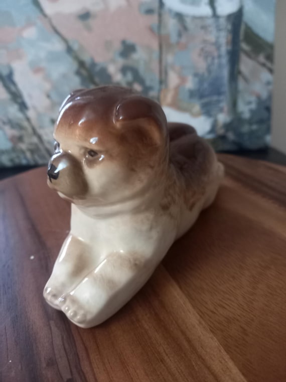 LOMONOSOV ロモノーソフ 犬の置物 陶器製 ヴィンテージのロモノーソフ