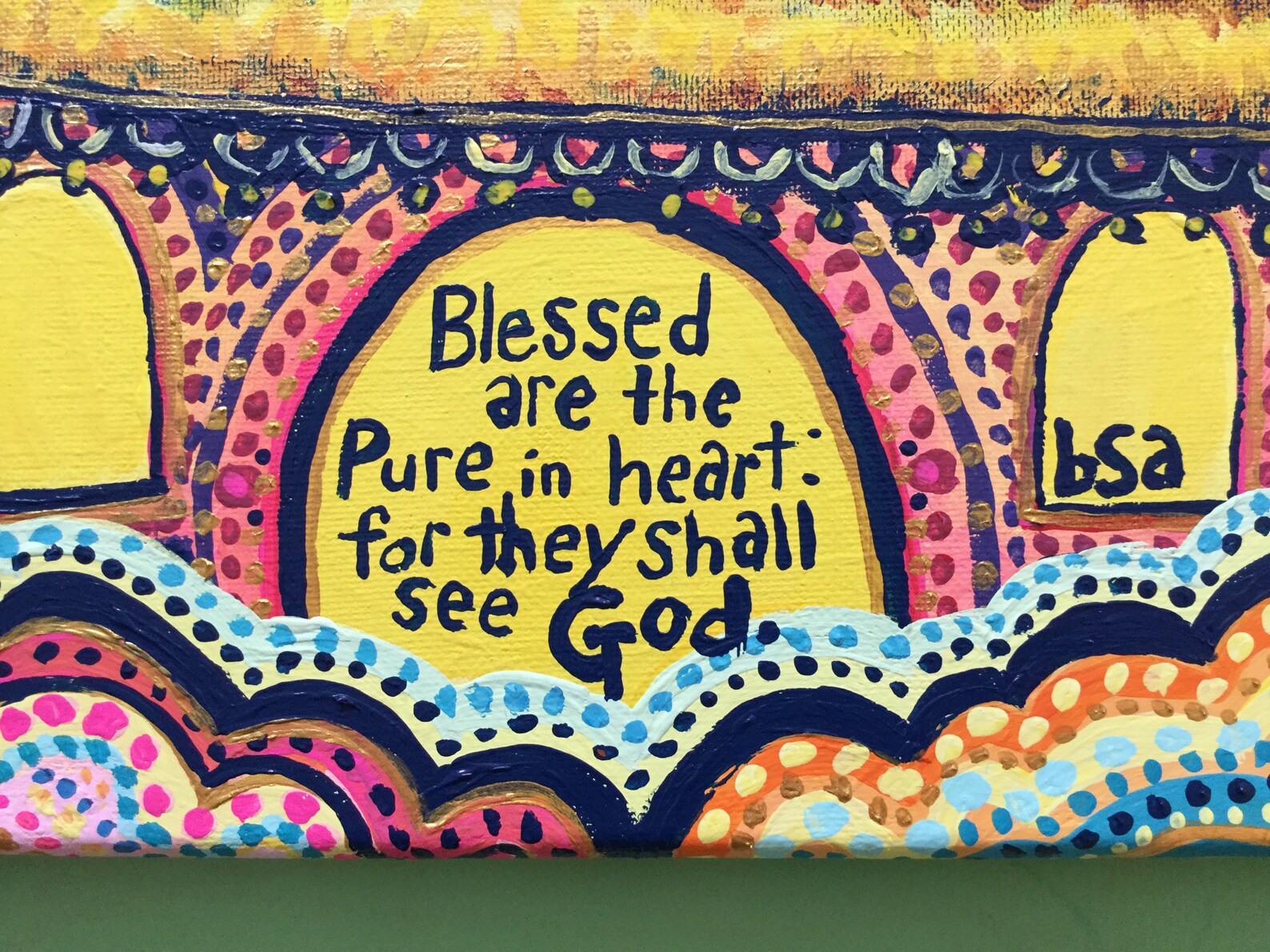 Blessed Are the Pure in Heart Original Painting - Etsy