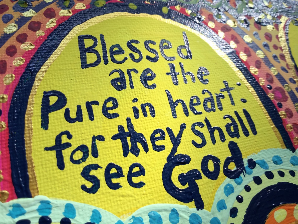 Blessed Are the Pure in Heart Original Painting - Etsy