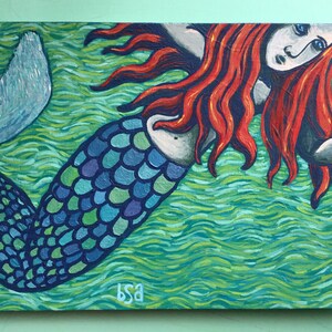 Roxanne the Mermaid Original Painting image 1