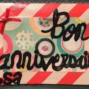 Bon anniversaire Hand Made Notecard
