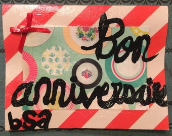 Bon anniversaire Hand Made Notecard