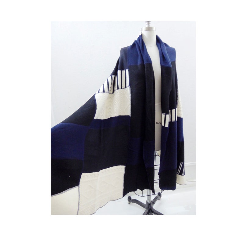 navy blue wrap scarf