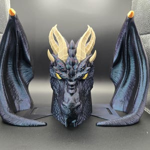 End Of The Hoard Dragon Book End/Nook Set, Bookshelf Decor