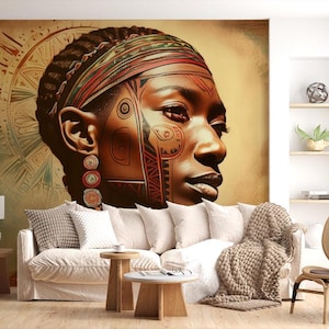 Healer, Afro Woman, AI Art, Wall Art, AI Generated Art, Digital Art Print, Digital Download, Digital Art, Printable AI Art, Home Decor