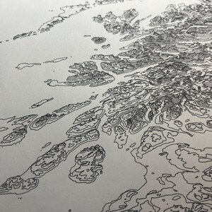 Topografische kaart van Schotland