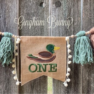 One Lucky Duck Birthday, 4 Pc. Mallard Birthday Set, one lucky duck theme, mallard duck theme. image 2