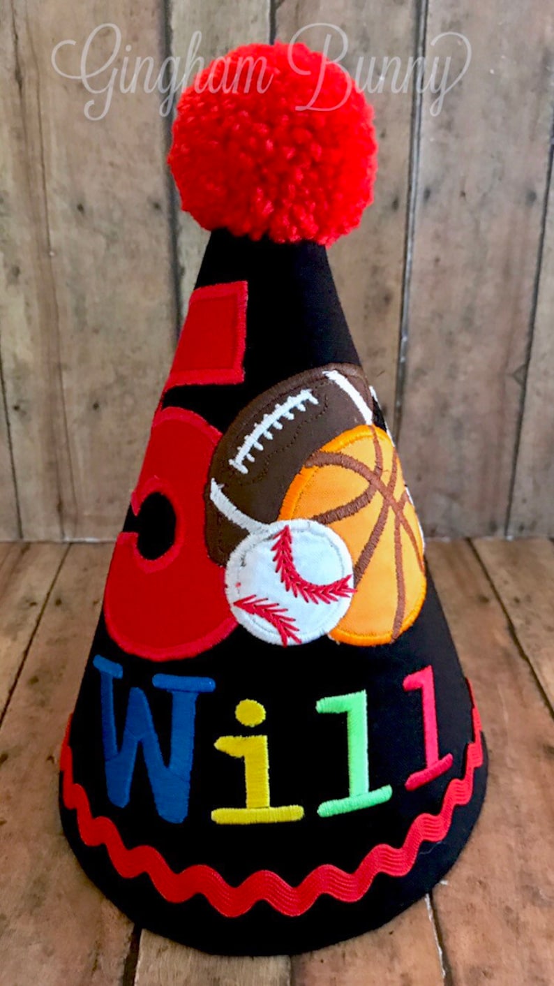 Balloons Birthday Hat Balloons Birthday Birthday OR Sports Etsy