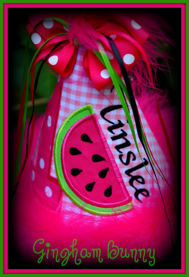 WATERMELON First Birthday Hat Watermelon Birthday Hat 2nd Etsy