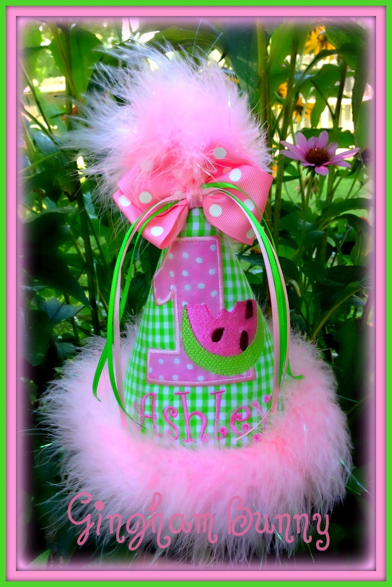 WATERMELON Birthday Hat Watermelon First Birthday Etsy