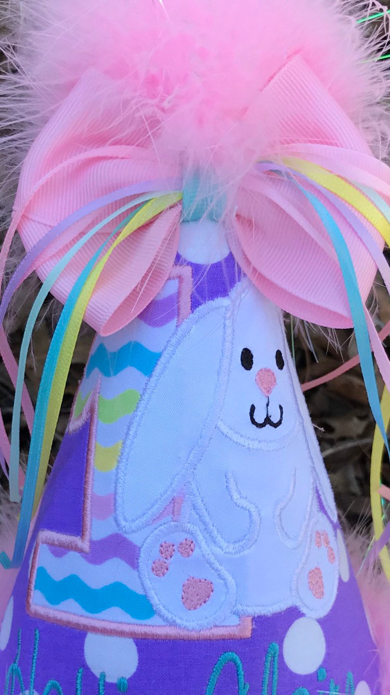 Bunny Birthday Hat Bunny 1st Birthday Hat Rabbit Birthday Etsy