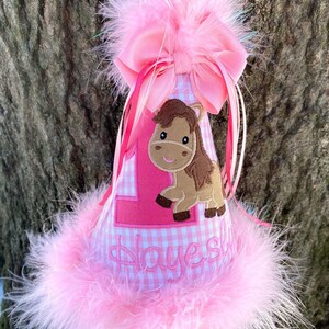 Barnyard Birthday Hat, Horse Birthday Hat, Cow Birthday Hat, 1st