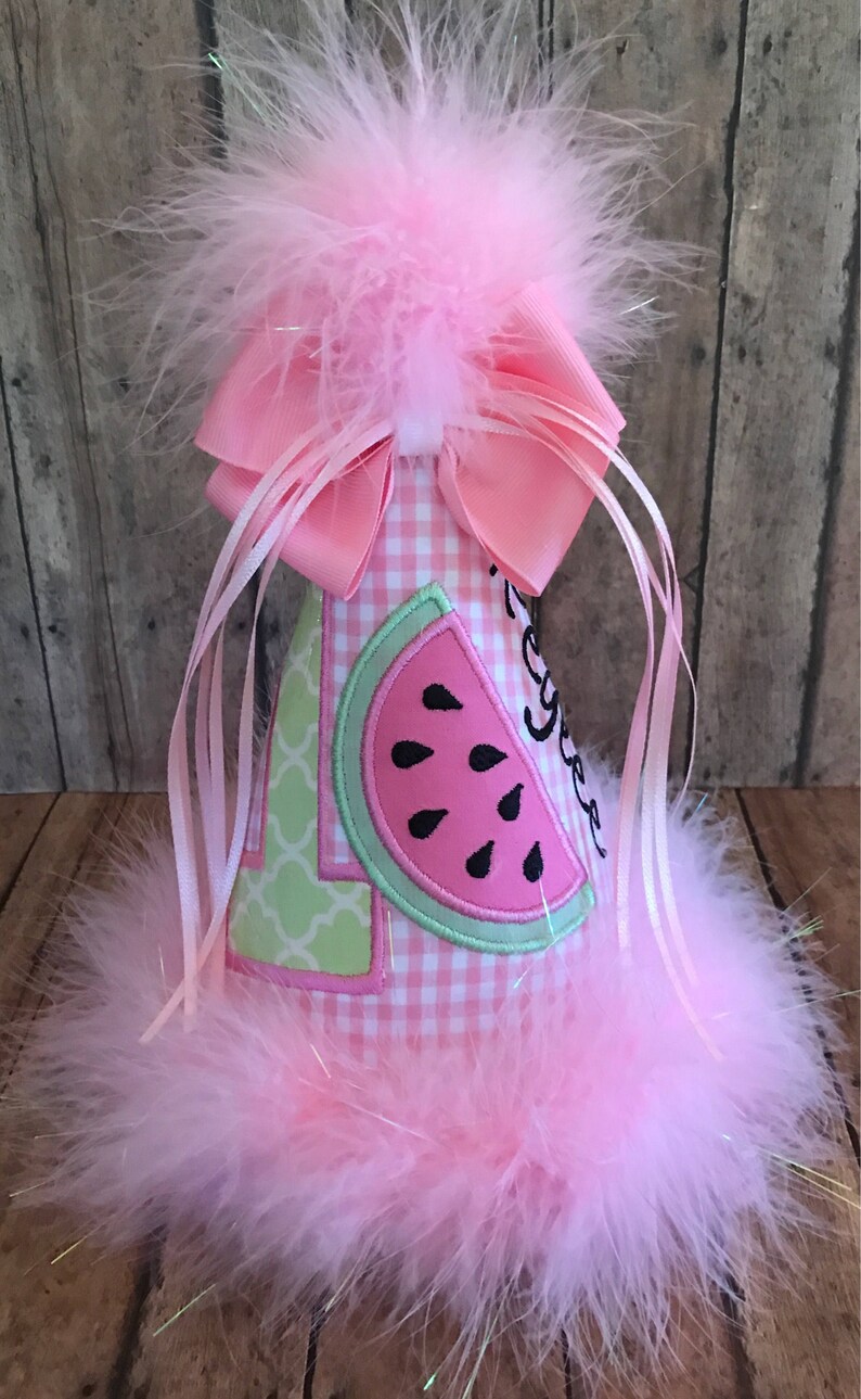 One in a Melon Birthday 1st Birthday Hat Watermelon First Etsy