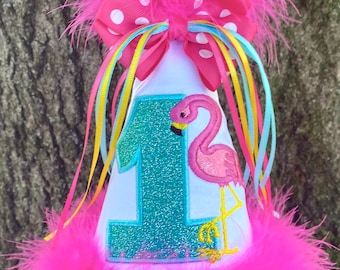 FLAMINGO Birthday Hat, Flamingle Birthday, Flamingle Cake Smash, Flamingo 1st Birthday Hat, Flamingo Birthday Hat, First Birthday Hat, Baby