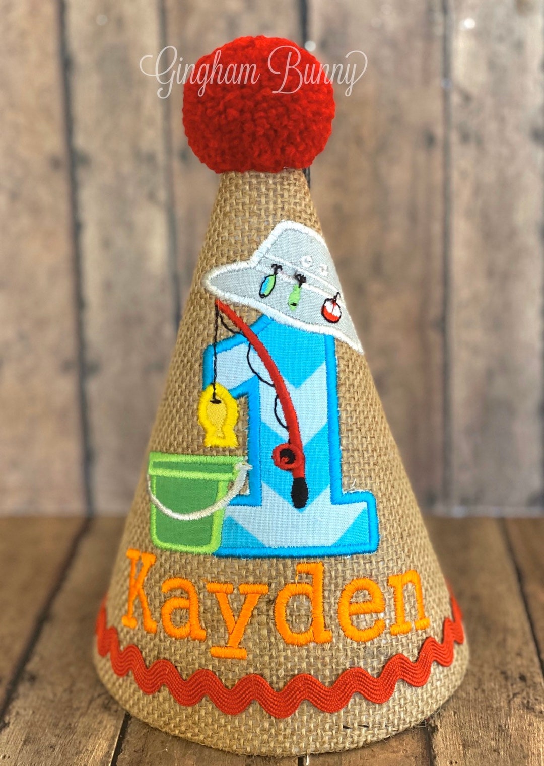 Fishing Birthday Hat, Ofishally ONE, Fishing 1st Birthday, Baby Boy