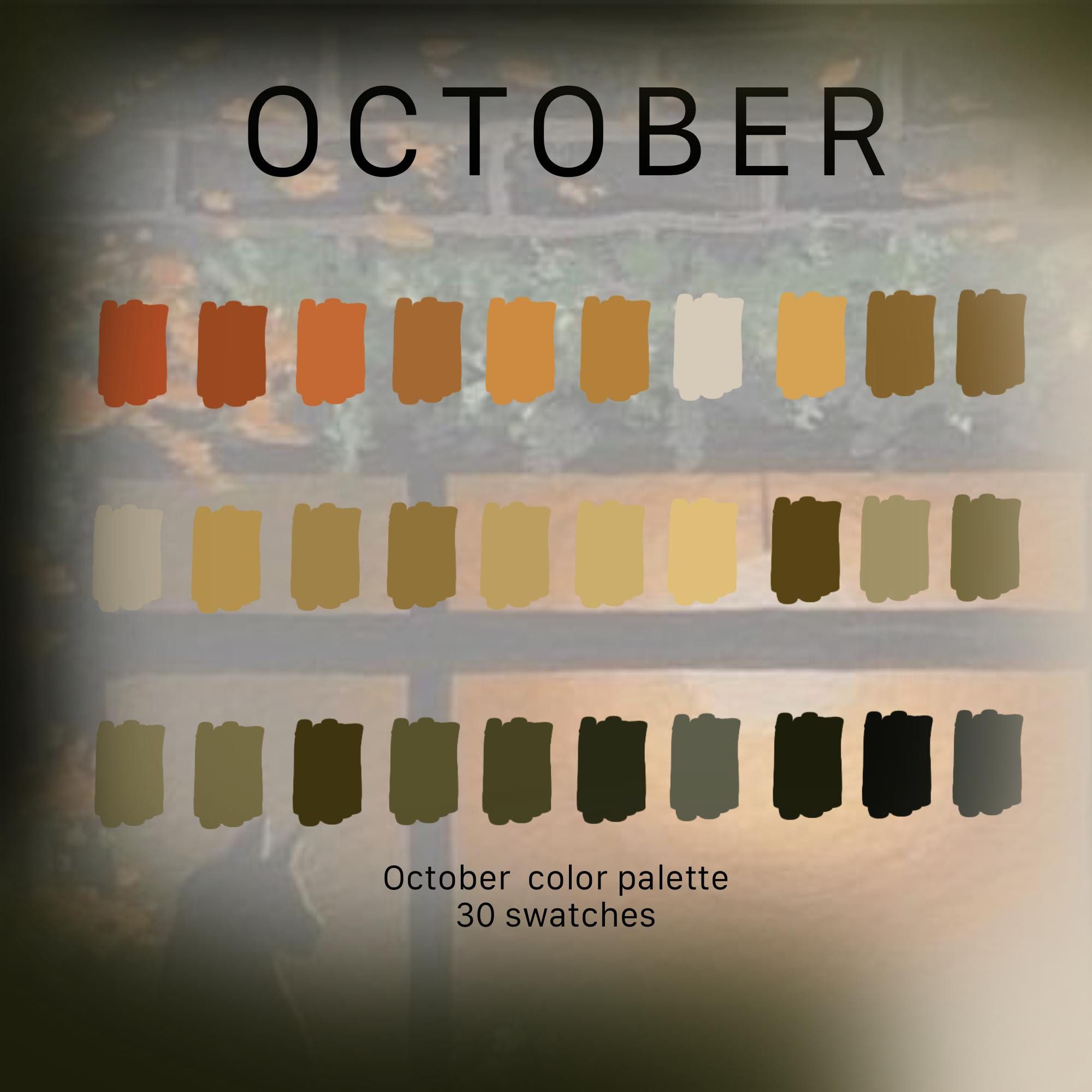 Procreate Color Palette Bundle – Seasonal Palette Swatches for Spring, Summer, Fall, Winter & Halloween