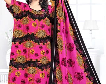 Afrikanischer Stil Kleider für Frauen Mode mit Strass Kaftan Maxi Kleid mit Schal