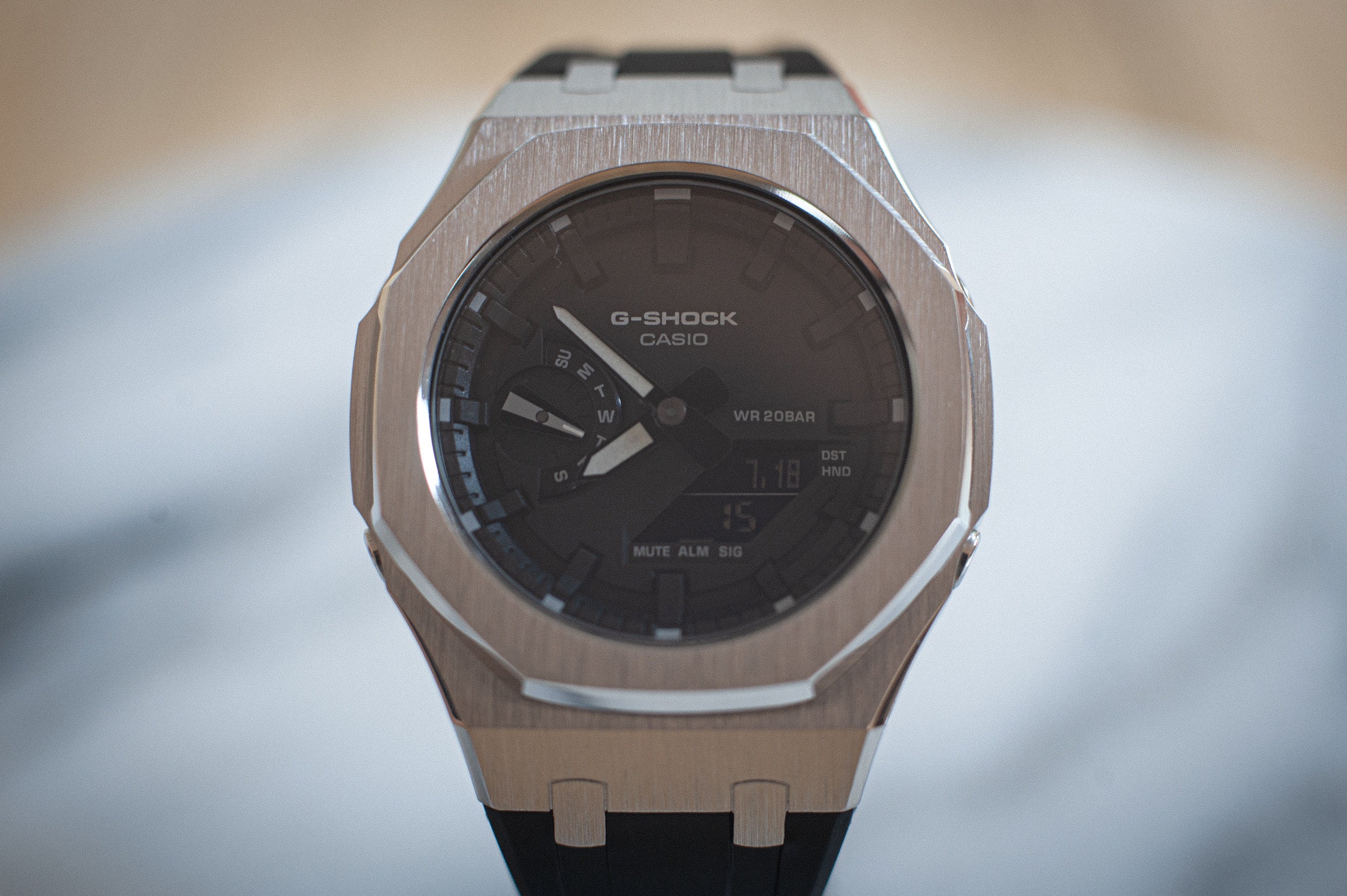 時計 G-SHOCK GA-2100 + casioak case GA2100 Mod case for Casio ga2100 metal case strap G-SHOCK