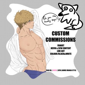 Commissione artistica personalizzata in stile anime (adatta a yaoi e Bl)