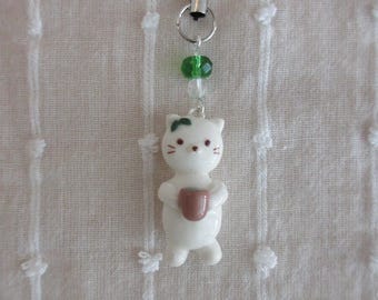 Matcha Cat Phone Charm/Keychain
