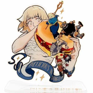 Dungeon Meshi Falin Burger Standee & Sticker
