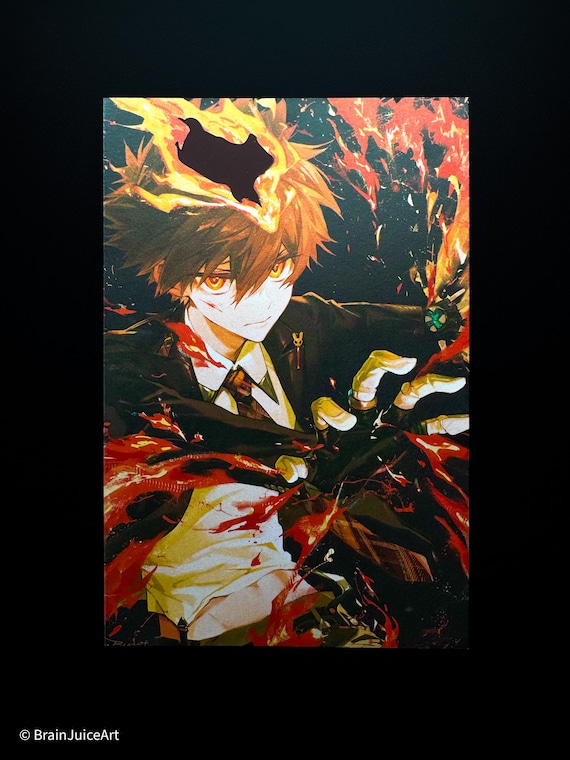 家庭教師ヒットマンREBORN! 沢田綱吉/獄寺隼人 燃えるポストカード