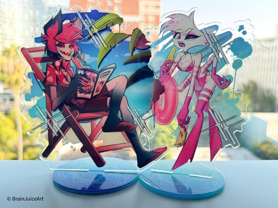 じ*ん様 ハズビンホテル　アラスター　Summer Alastor Poster Hazbin Hotel Summer Alastor Fan Art Print Ll Alastor Summer Poster