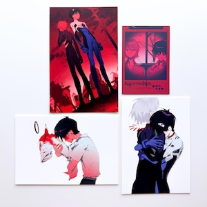 Cartão postal e polaroid de partir o coração de EVA Shinji x Kaworu