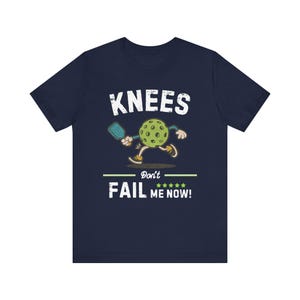 Funny Pickleball Gift for Men Women, Knee Don't Fail me Now Vintage Pickleball Shirt, Retro Pickleball Apparel for Seniors Lovers image 9