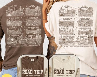 Comfort Colors Custom Family Road Trip Shirt Vintage