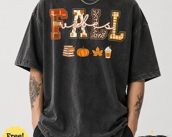 Comfort Colors Vintage Fall Vibes Funny Autumn Thanksgiving Shirt