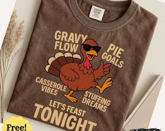 Comfort Colors® Vintage Thanksgiving T-Shirt, Funny Turkey Fall Season Gift