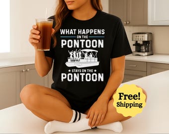 おもしろポンツーン船長Tシャツ：ポンツーンで何が起こるか
